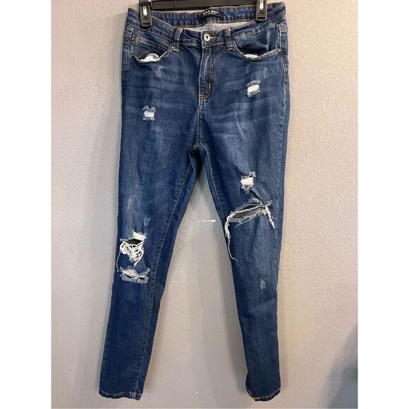 Wax Jean‎ Size 11 Distressed Skinny Women’s - Picture 1 of 6